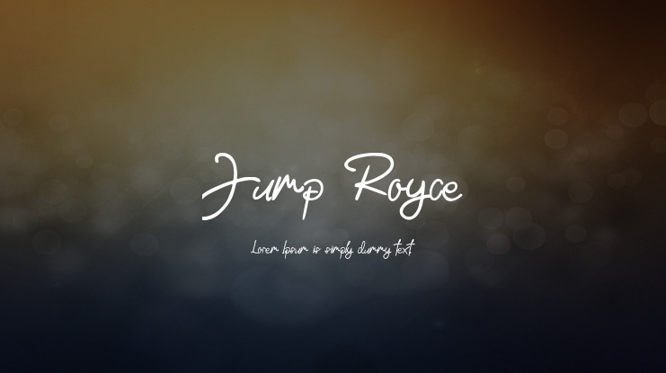 Jump Royce Font