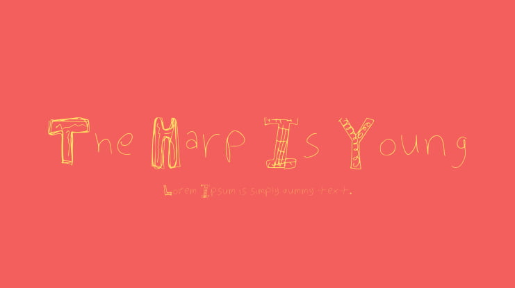 The Harp Is Young Font
