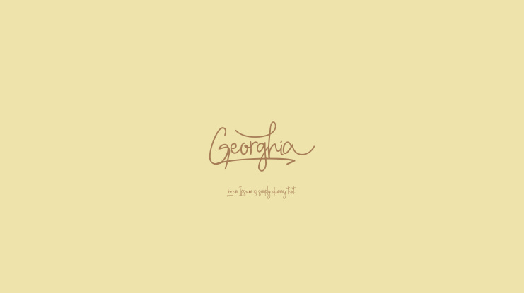 Georghia Font