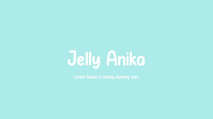 Jelly Anika Font