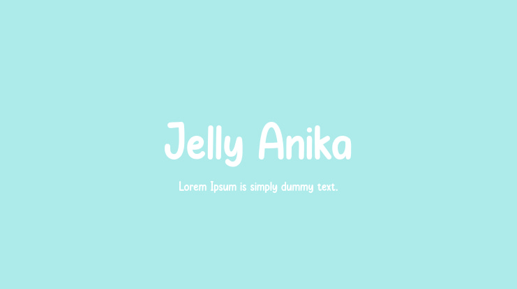 Jelly Anika Font