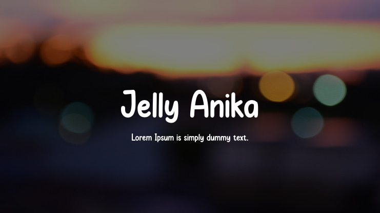 Jelly Anika Font