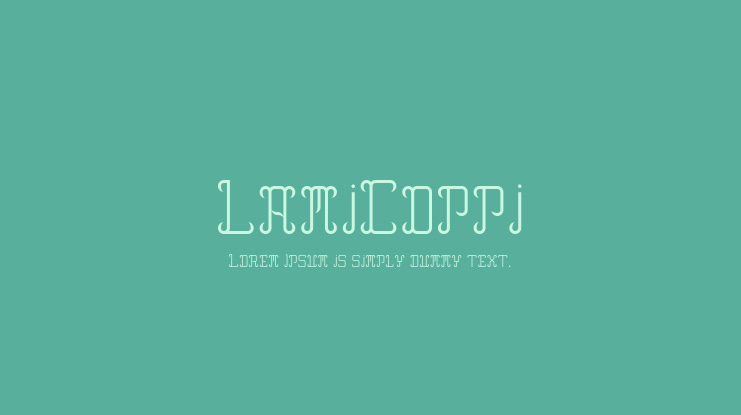 LamiCoppi Font