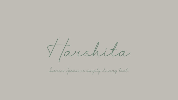 Harshita Font