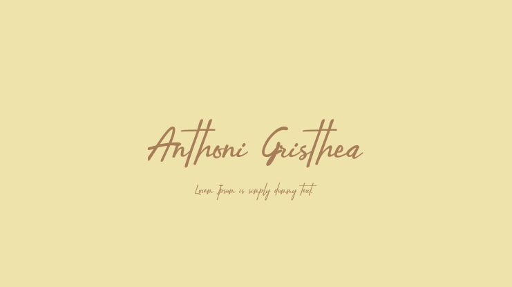 Anthoni Gristhea Font
