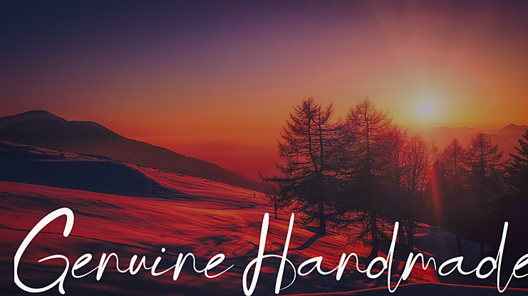 Genuine Handmade Font