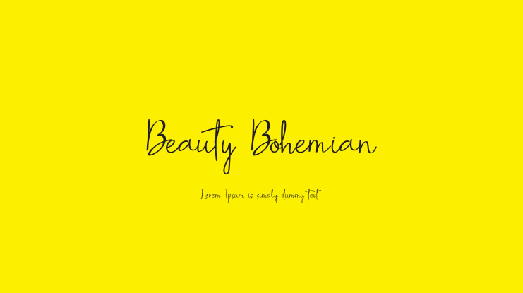Beauty Bohemian Font