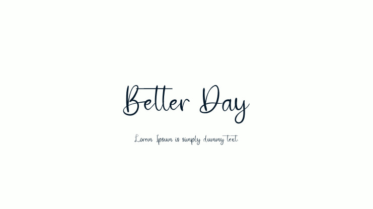 Better Day Font