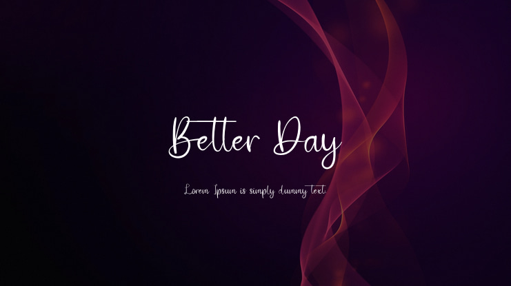Better Day Font