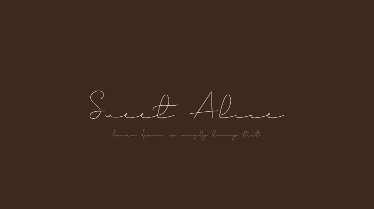 Sweet Alice Font