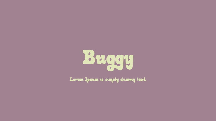Buggy Font