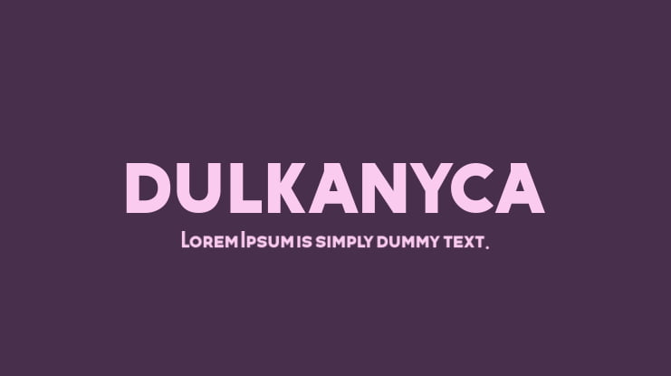 Dulkanyca Font