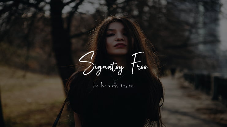 Signatey Free Font Family