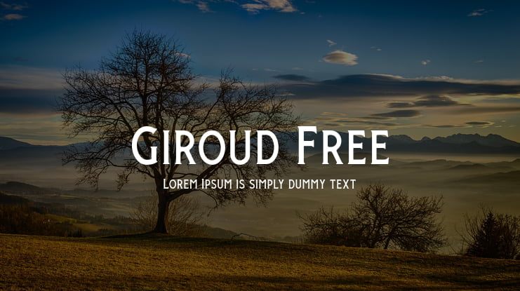 Giroud Free Font Family