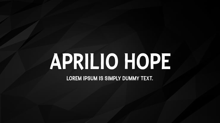 Aprilio Hope Font