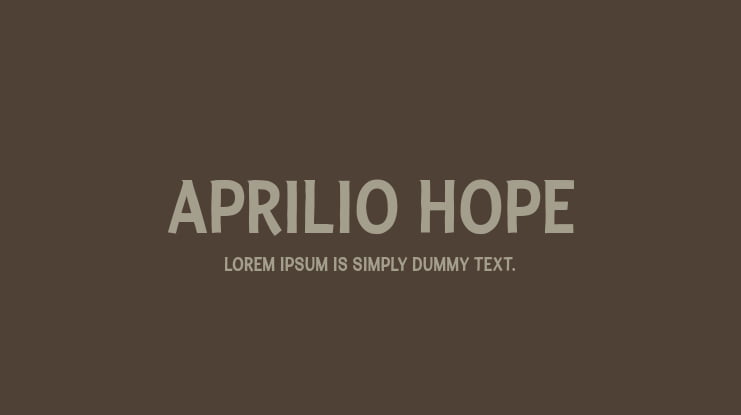 Aprilio Hope Font