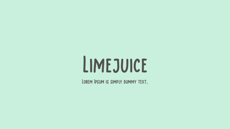 Limejuice Font Family