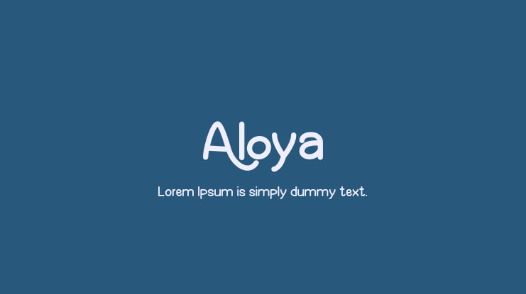 Aloya Font