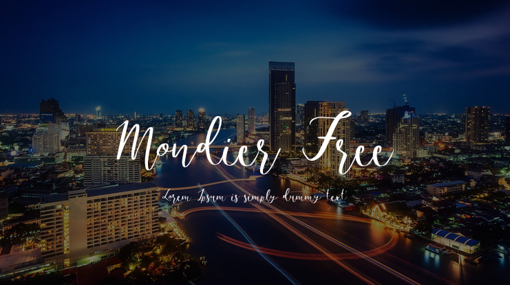 Mondier Free Font Family