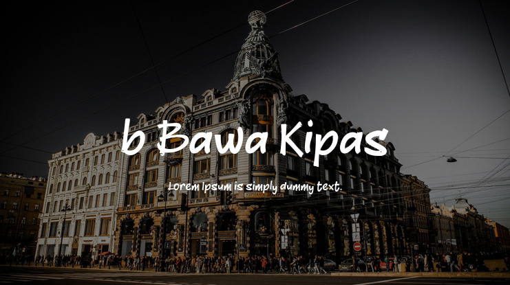 b Bawa Kipas Font