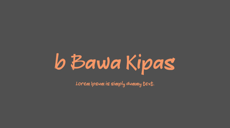 b Bawa Kipas Font