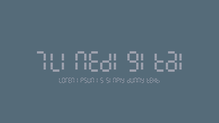 7LineDigital Font