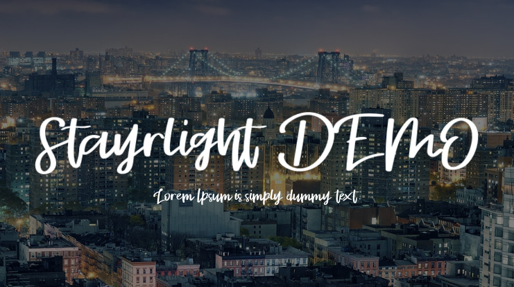 Stayrlight DEMO Font
