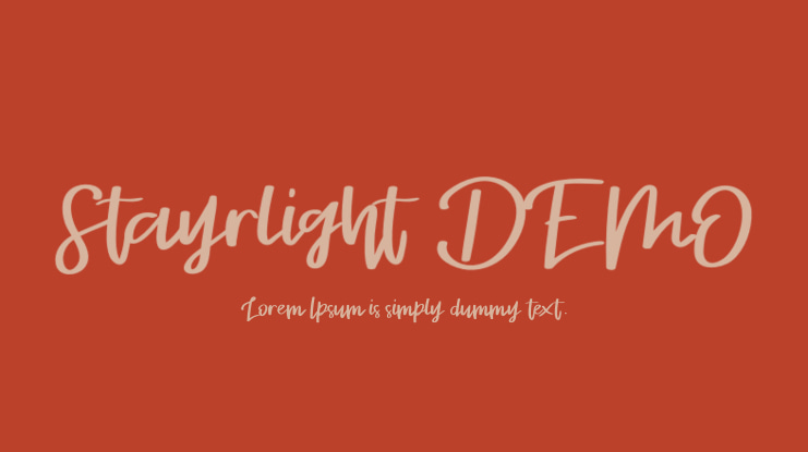Stayrlight DEMO Font