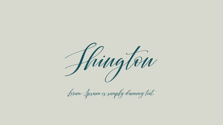 Shington Font