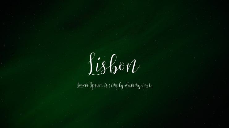 Lisbon Font