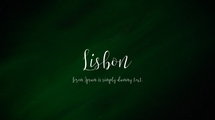 Lisbon Font