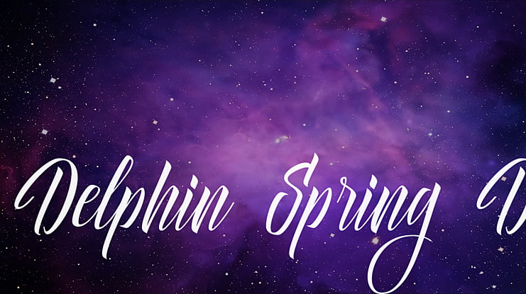 Delphin Spring DEMO Font