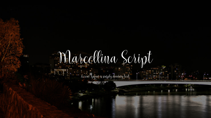 Marcellina Script Font