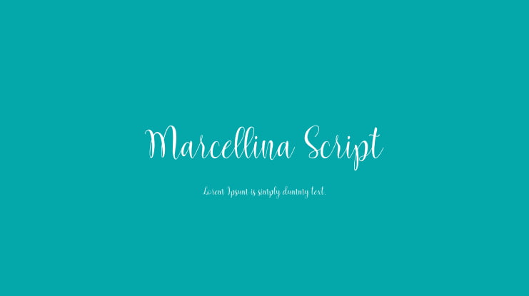 Marcellina Script Font