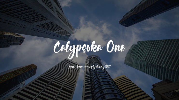 Calypsoka One Font Family