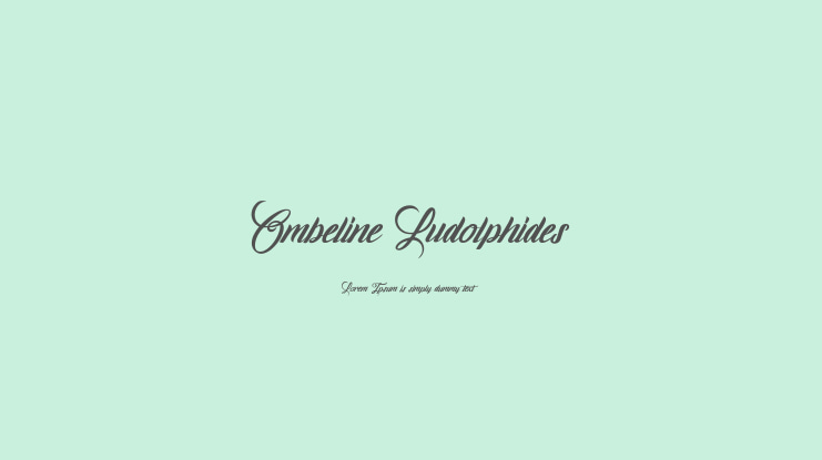 Ombeline Ludolphides Font