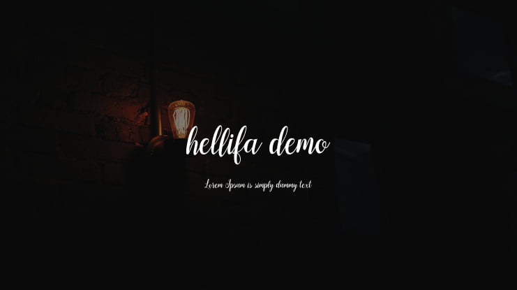 hellifa demo Font