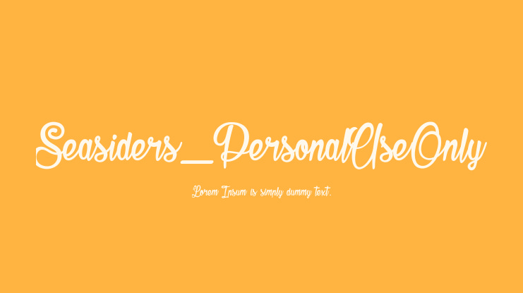 Seasiders_PersonalUseOnly Font