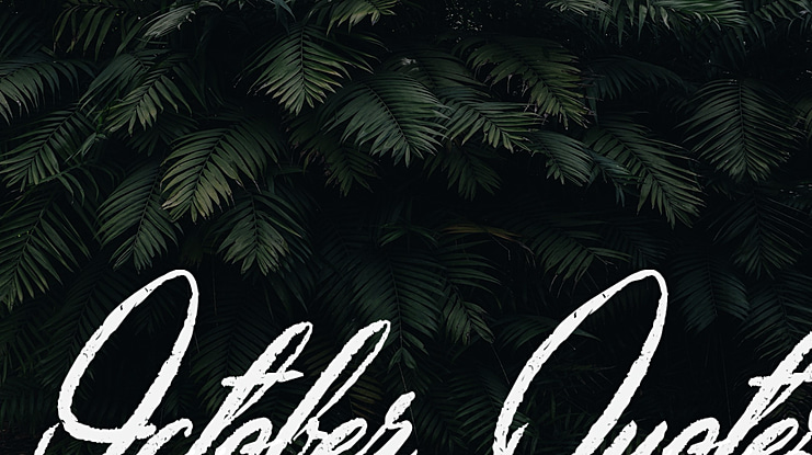 October Quotes Font
