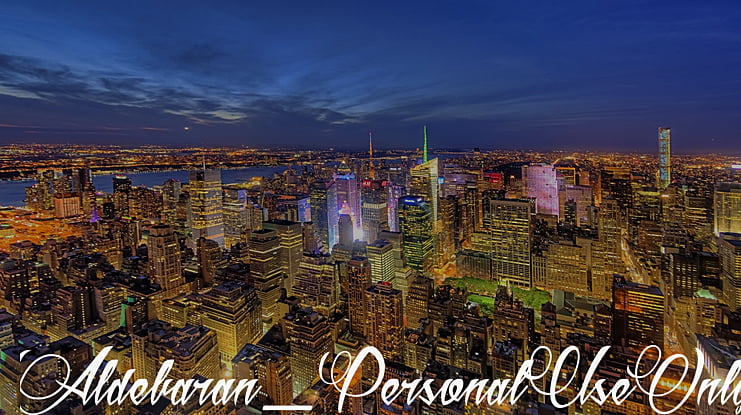 Aldebaran_PersonalUseOnly Font