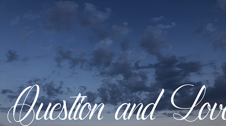 Question and Love Font