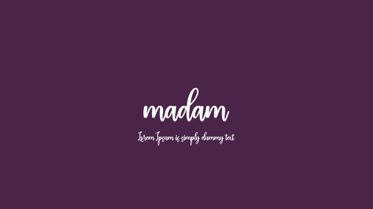 madam Font