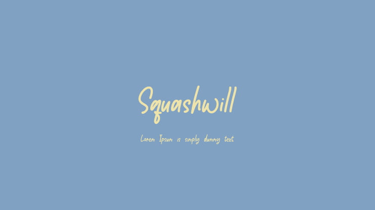 Squashwill Font