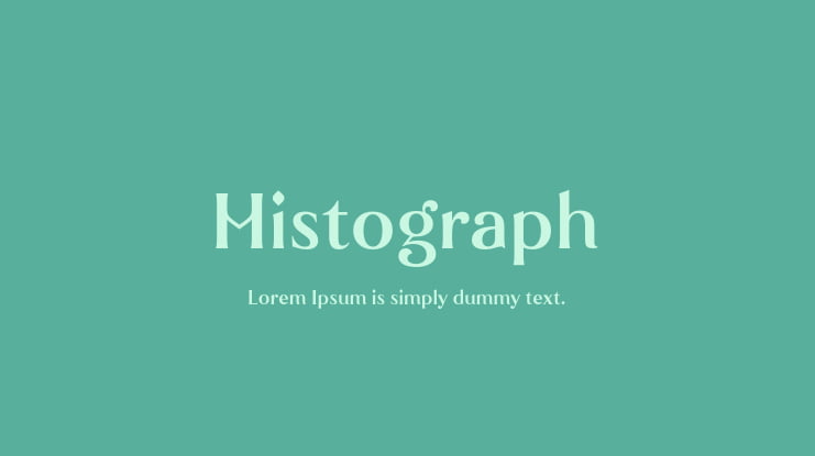 Histograph Font