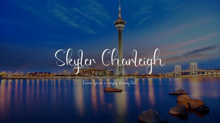 Skyler Charleigh Font