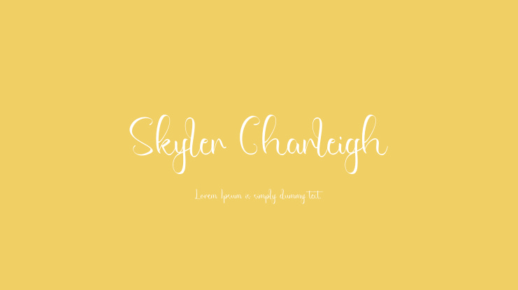 Skyler Charleigh Font