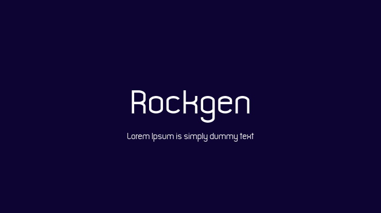 Rockgen Font