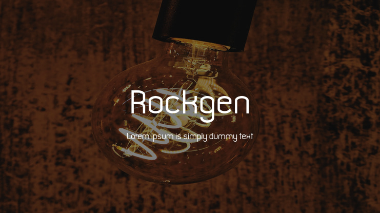 Rockgen Font