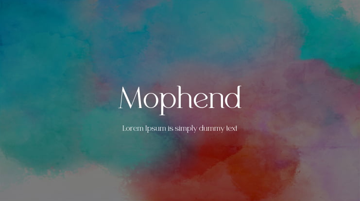Mophend Font
