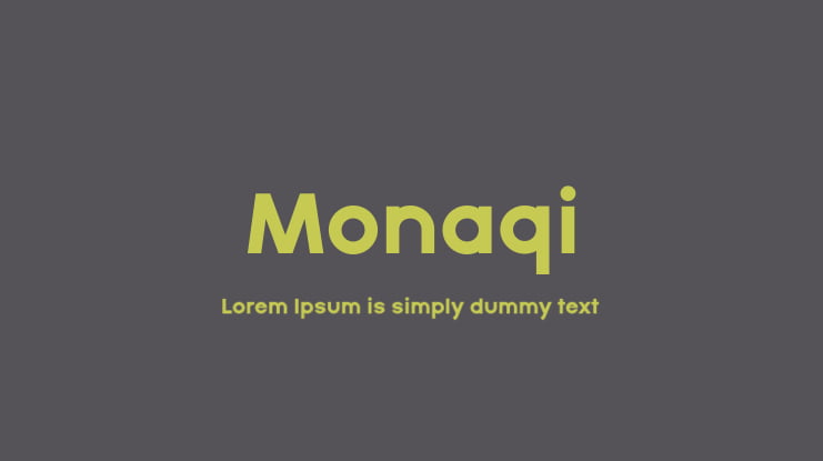 Monaqi Font